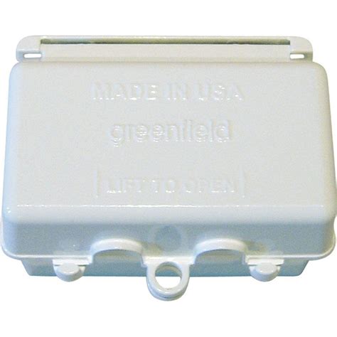 greenfield while-in-use weatherproof electrical box cover horizontal white|greenfield weatherproof electrical covers.